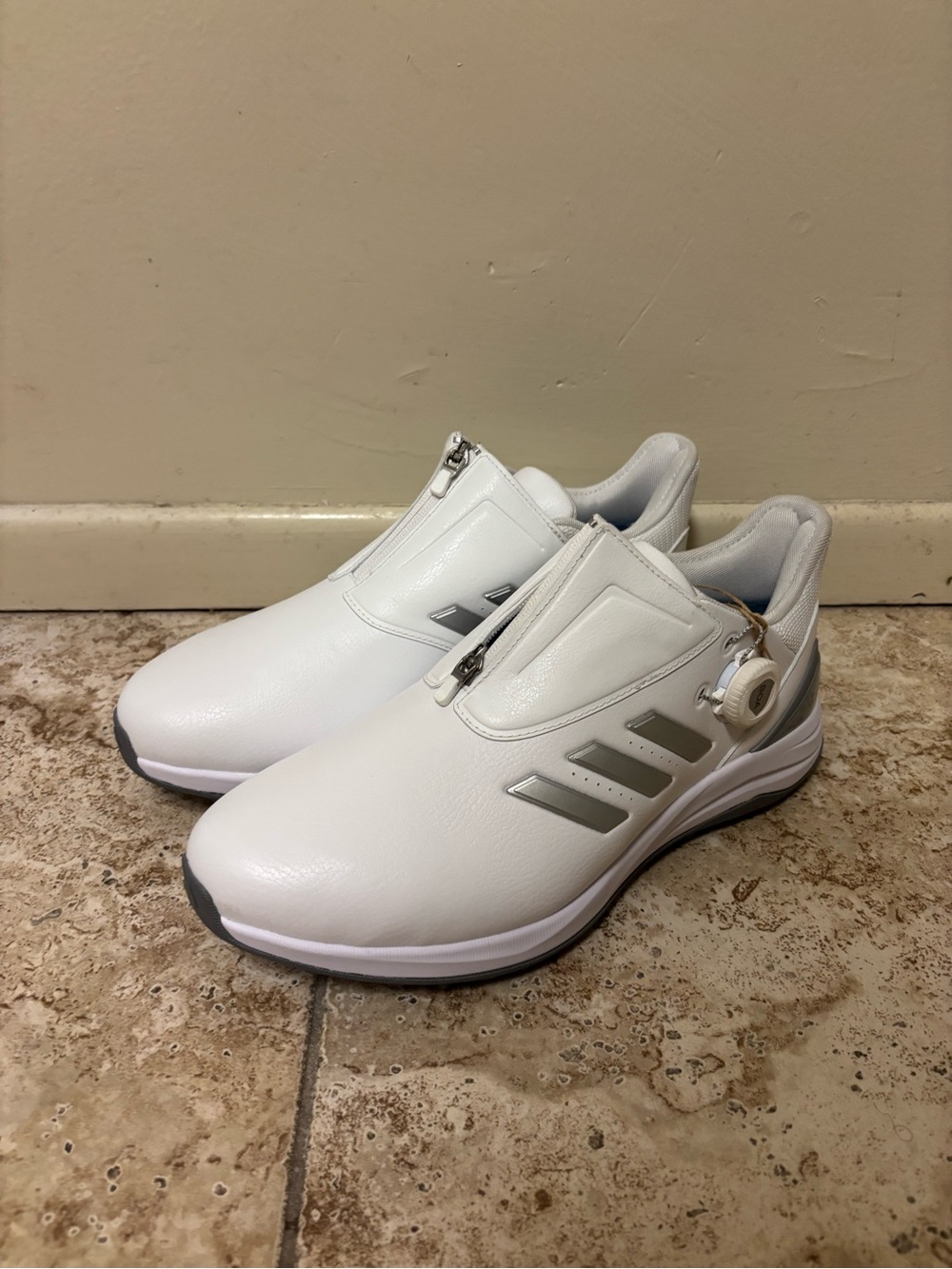 Adidas Solar Motion BOA 24 Spikeless White/ Silver IF0284 Golf Shoes Size 9